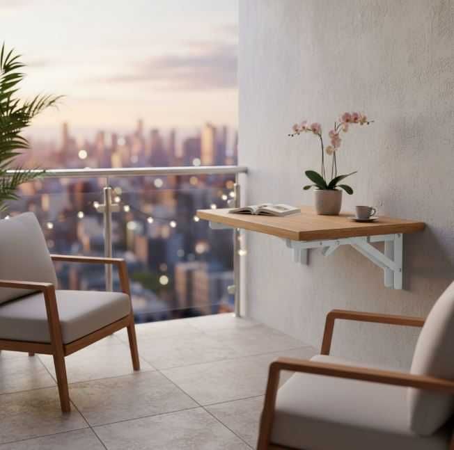 Промо Айви маса сгъваема, кухненска и стенна пдч, дърво