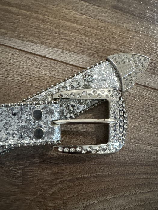 Curea BB belt argintie