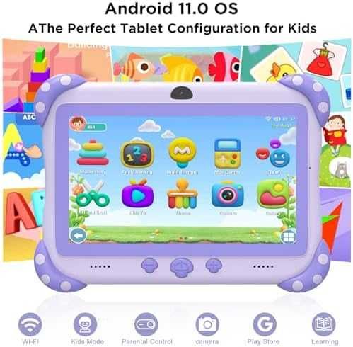 Нов Таблет за деца 7 инча с устойчив калъф, WiFi и двойна камера 32GB