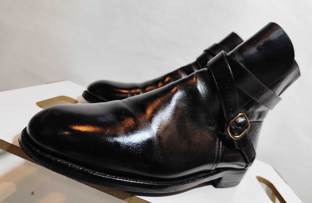 Ghete jodhpur de lux 41 41.5 Fratelli Rossetti lucrate manula piele