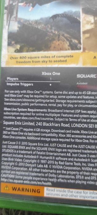 Transport curier 16 lei orice /Joc/jocuri Just cause 3 Xbox One