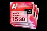 Предплатен мобилен интернет 15GB A1 и Йеттел сим карти sim card data