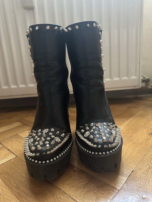 Черни боти на ток, 38 размер