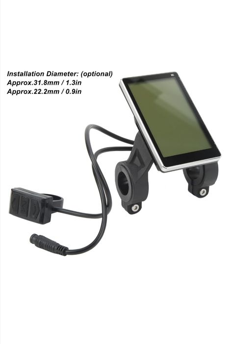 Display Lcd M5 pentru bicicletă electrică, 6 pini