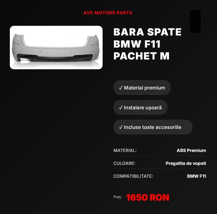 Bara Spate BMW F11 pachet M