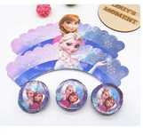 (6+6) sau (12+12) Decoratiuni tort_briose_candy bar_Anna_Elsa_Frozen