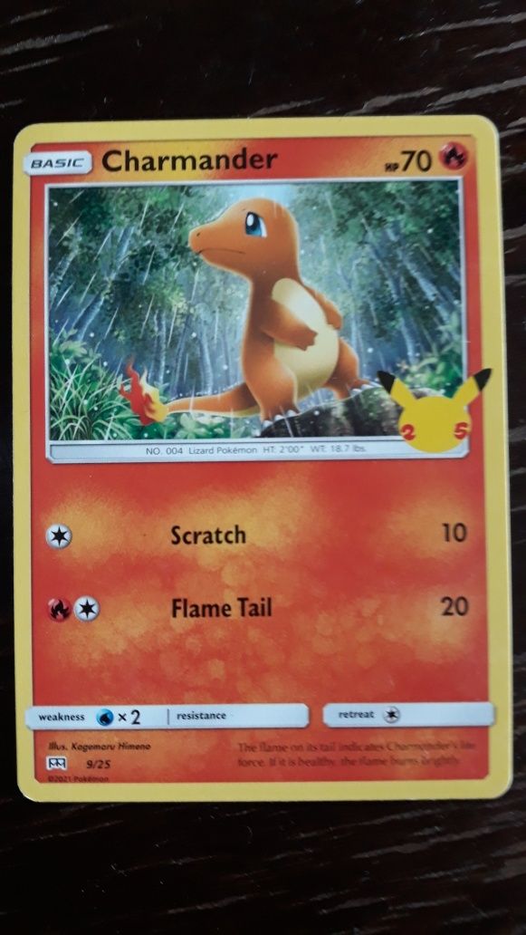 Pokemon Card Charmander 25 th annyversary