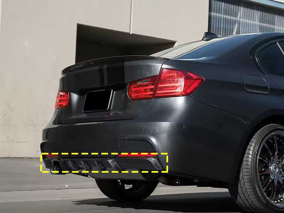 Difuzor Bara Spate M Performance Ev Dubla Stanga BMW F30 F31, CARBON