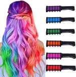 Set 6 creioane colorante lavabile pentru par vopsea temporara styling