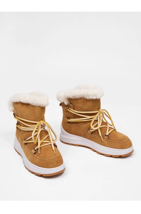 Новые. Очень теплые зимние ботинки. Натуральная замша и мех.