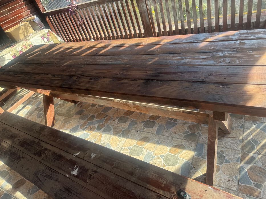 Masă foișor cu 2 bănci