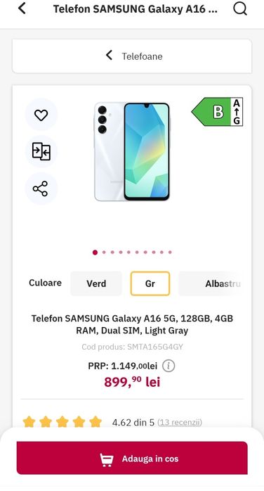 Telefon SAMSUNG Galaxy A16 5G