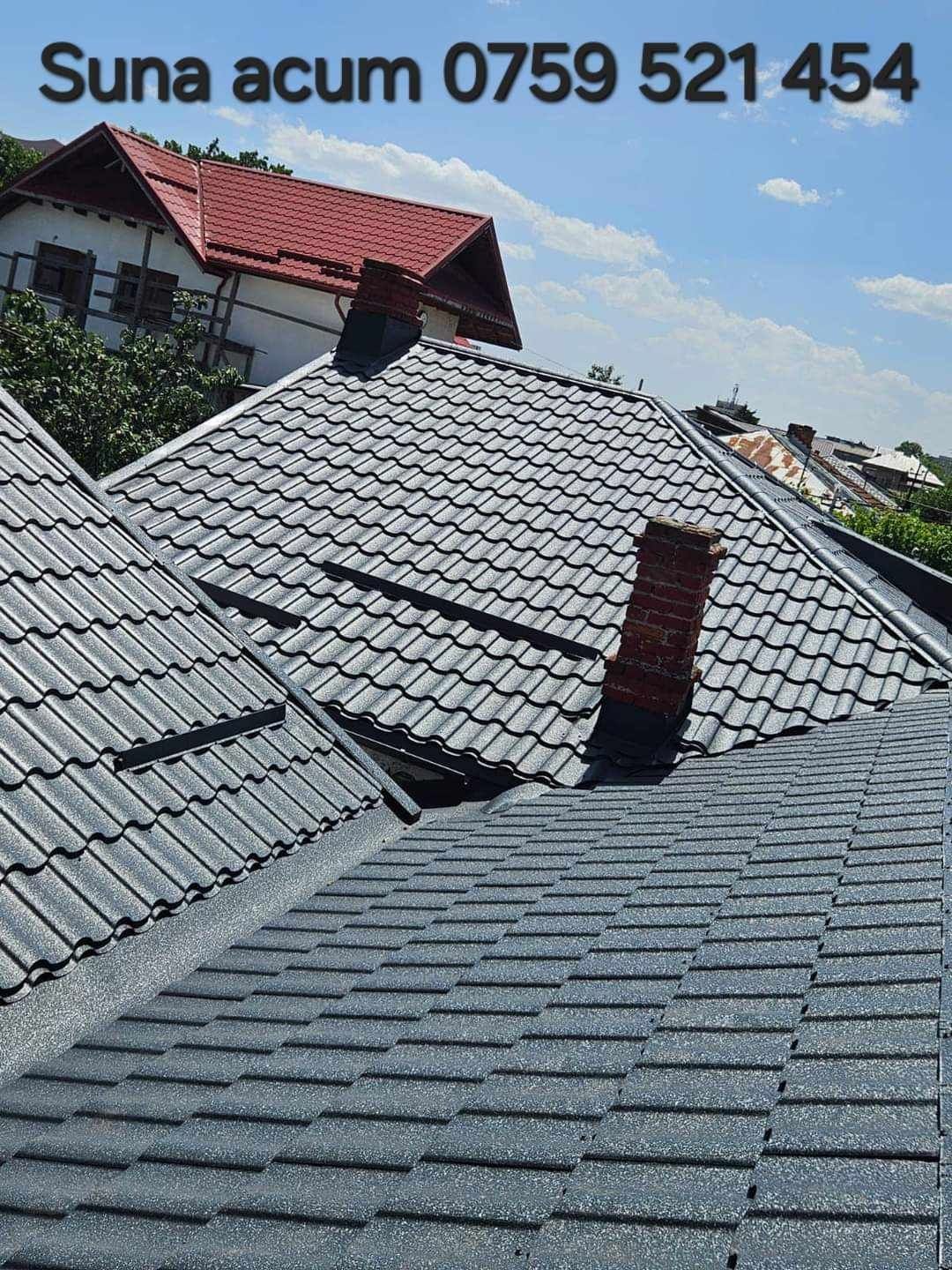 Reparații acoperișuri/Dulgheri Hidroizolații montaj Tablă