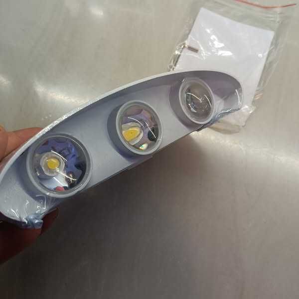НОВА! LED лампа, аплик, водоустойчива топла светлина, 6W