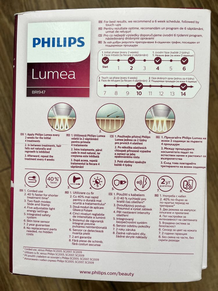 Epilator Philips Lumea Prestige