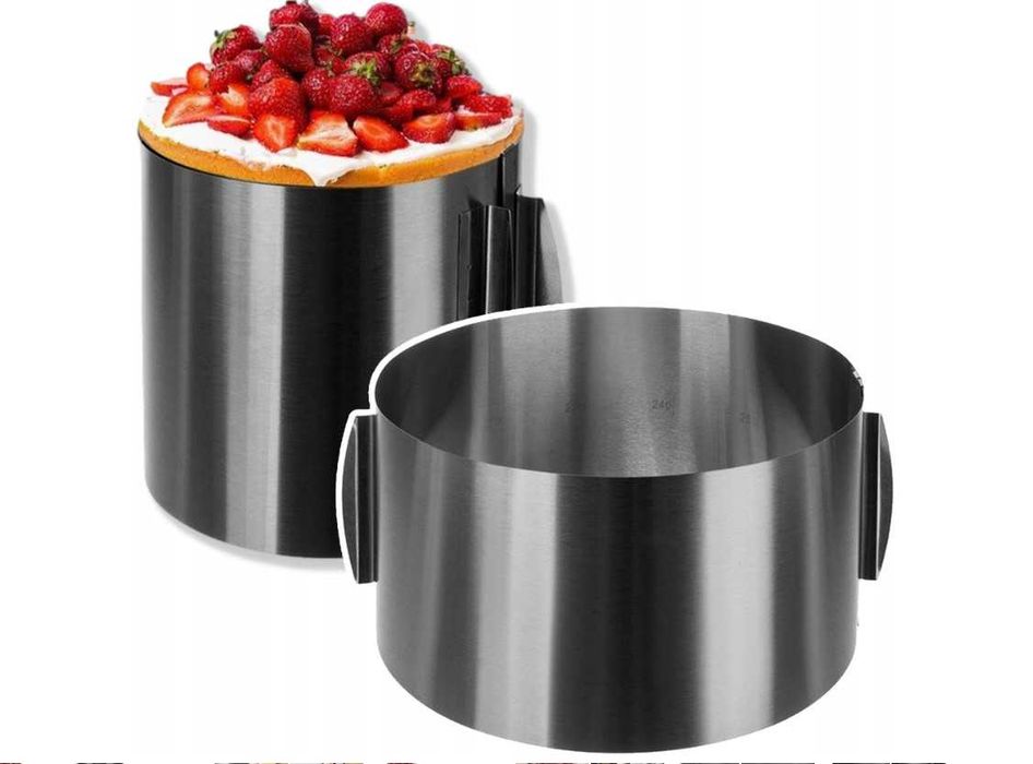 Регулируем ринг за торта,  регулируем диаметър 16-30 см, височина 15см
