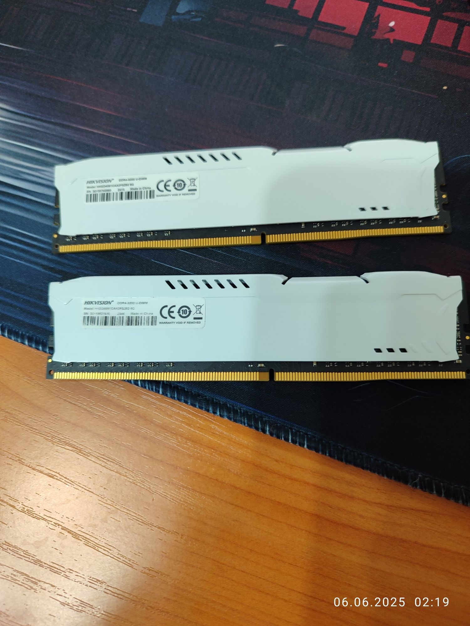 Оперативная память ddr4 2*8gb