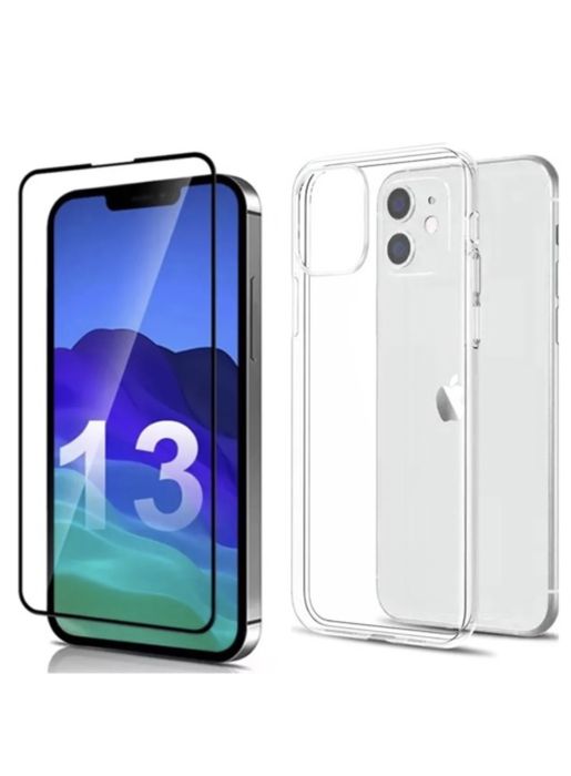 Iphone 13/14/15/1617 PRO MAX AIR Husa Secure Case Slim+Folie Sticla 9D