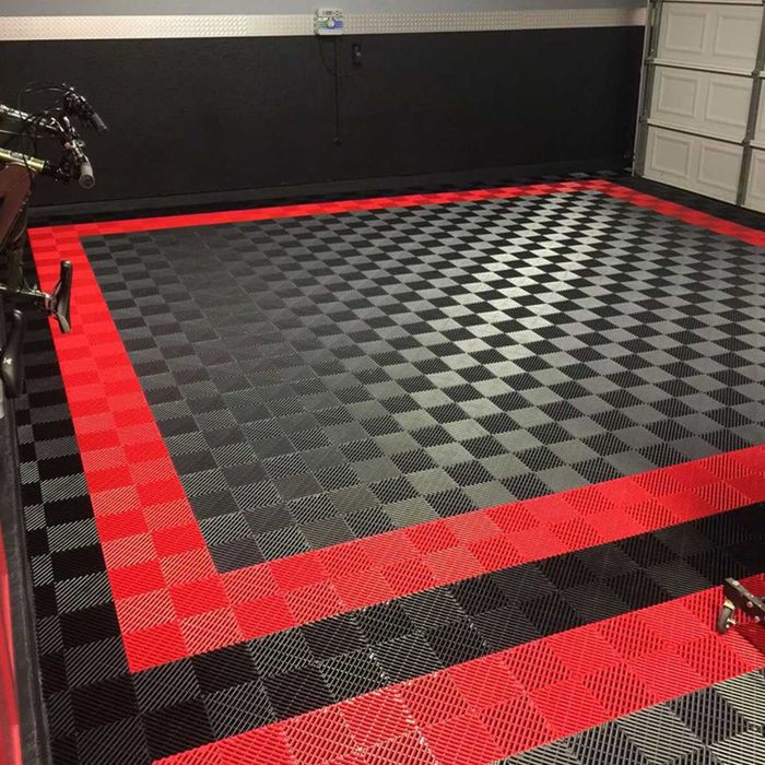 Pardoseala Modulara pentru Garaj si Service Rosu RED Made in Romania