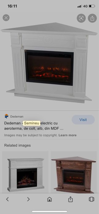 Semineu electric pe colt