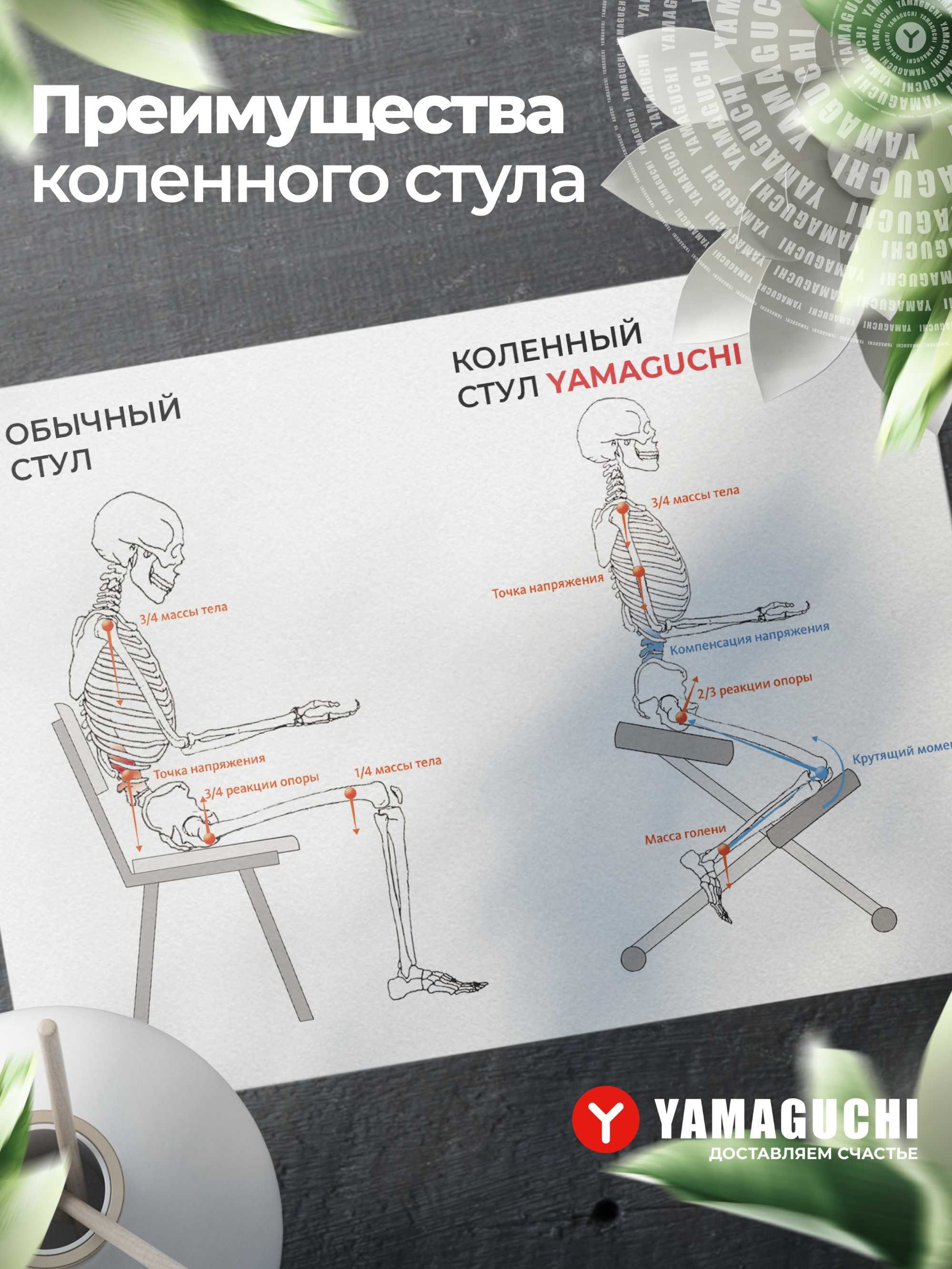 Ортопедический стул Yamaguchi Zero
Стул для безупречной осанки