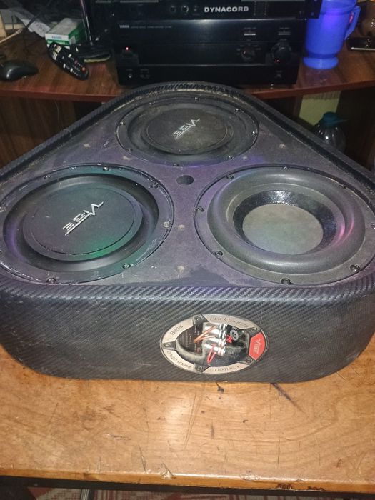 Vând un bas auto de putere mare dif cu 2 bobine 1200 de wați la 2 omy