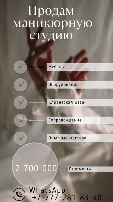 Продаётся действующий бизнес