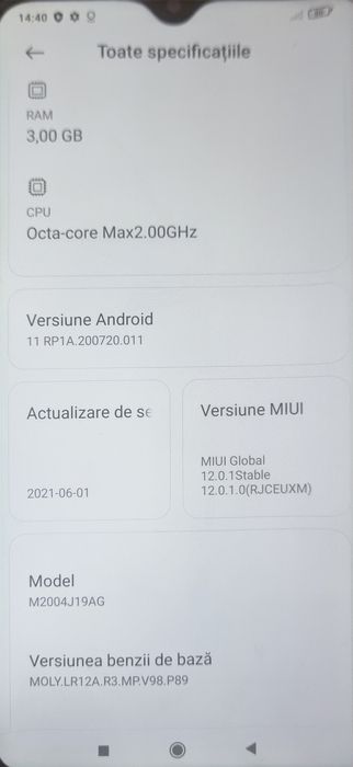 Vand Xiaomi redmi 9
