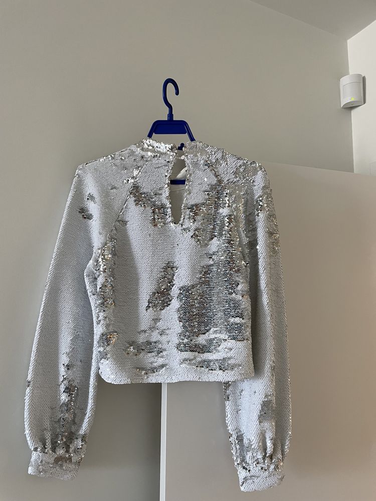 ZARA блуза на пайети- размер S