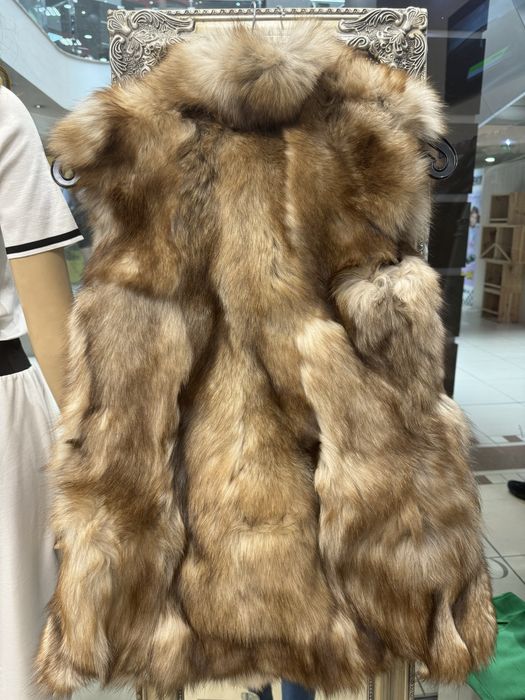 Елек от естествен косъм на лисица