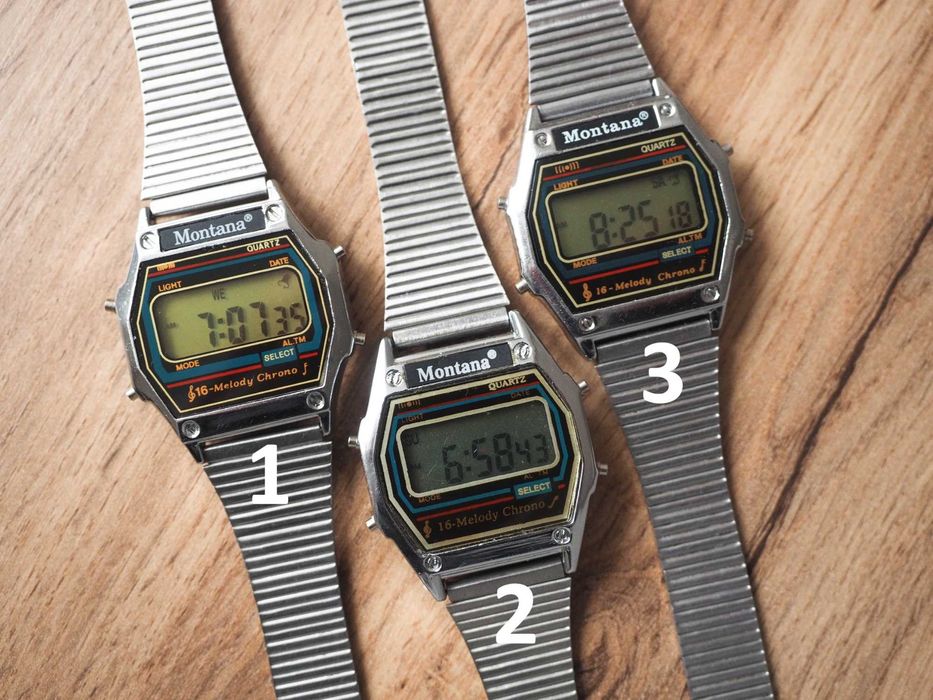 Ceas electronic Montana, nou, funcțional, cu melodii, stil retro