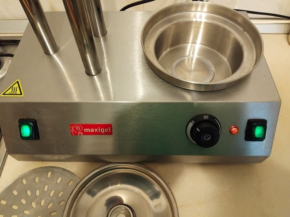 Aparat / Încălzitor Hot-Dog Maxigel – 3 bare pentru chiflă – Funcționa