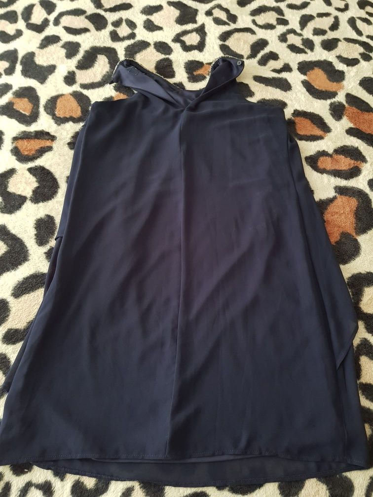 Rochie Next,ocazie,voal,inserție colier,mărimea UK 10/ EUR 38