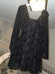 Rochie scurtă babydoll, cu mâneci lungi
