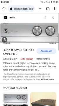 Vând amplificator ONKYO A-933