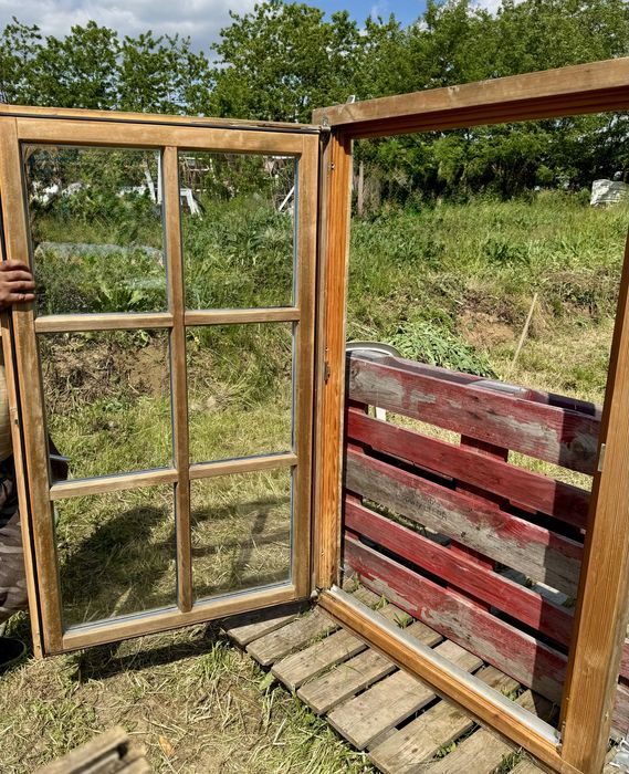 FEREASTRA LEMN Antichizata cabana casa termopan H 153 x L 97 buc 7