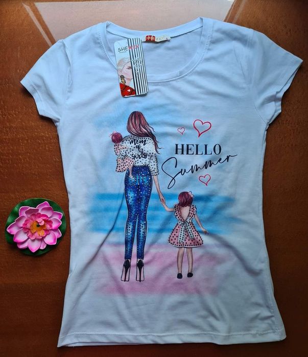 Дамски тениски, размер S,мама и бебе