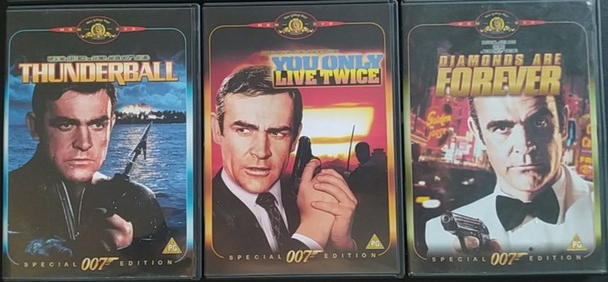 DVD Джеймс Бонд /Шон Конъри/ - 6 филма