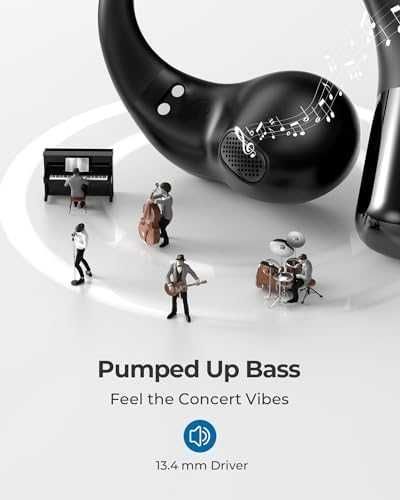 Нови Леки спортни слушалки с мощен звук и водоустойчива защита 40H