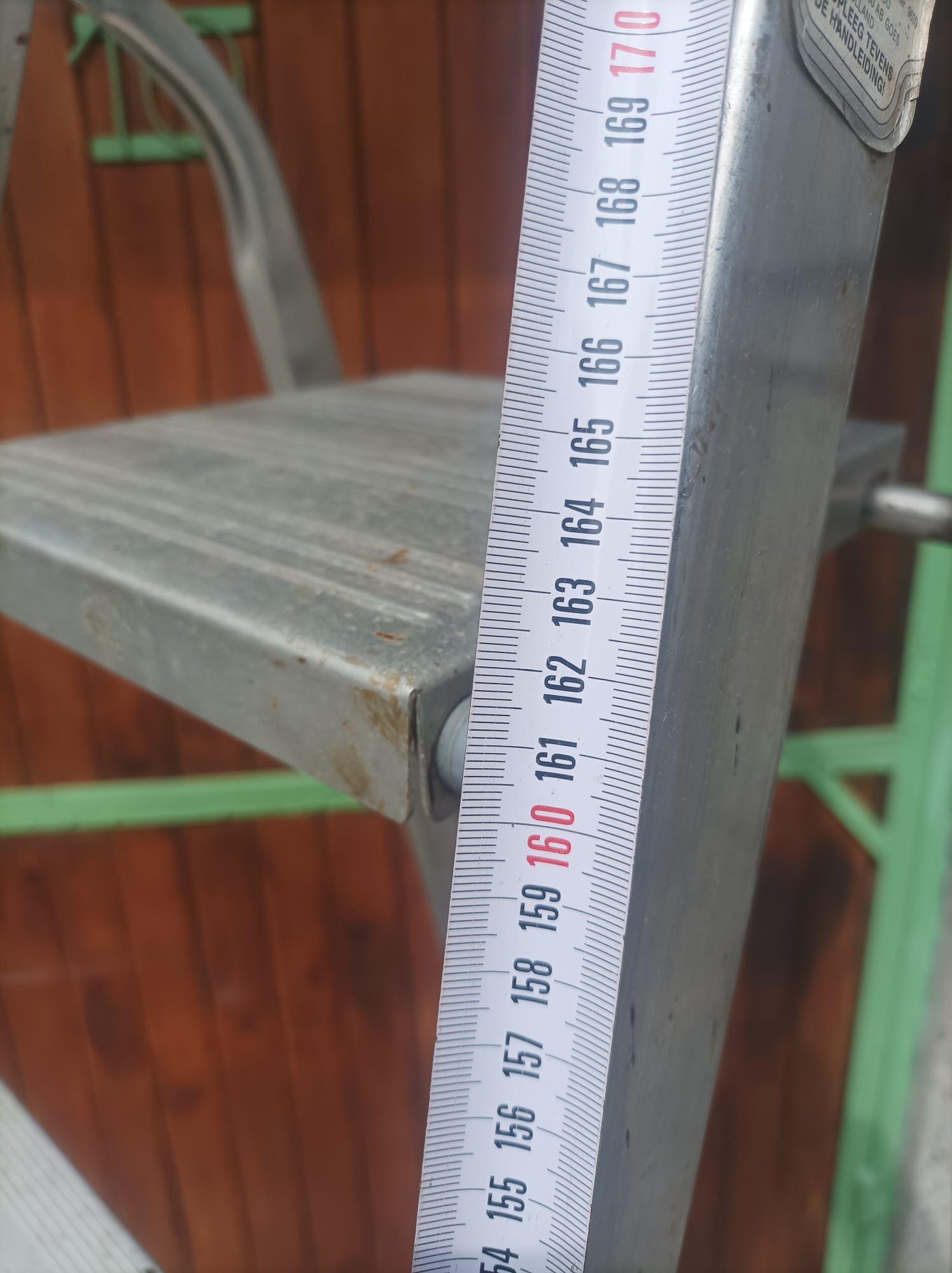 Алуминиева стълба, сгъваема