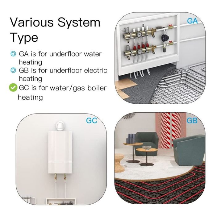 Termostat Techstar® Smart TH-20W, Wireless, 16A, 3500W, Google Home,!