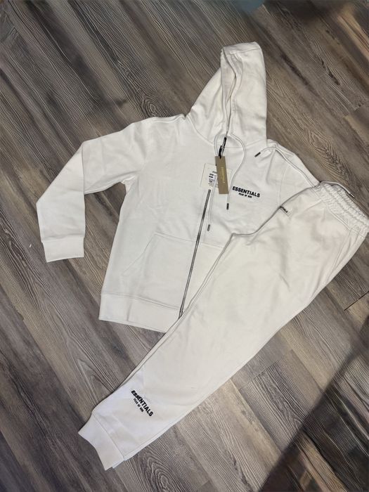 Trening Essentials Fear of God – Set Hoodie + Pantaloni