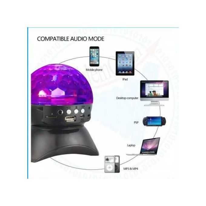 Boxa portabila Bluetooth cu glob LED efecte disco