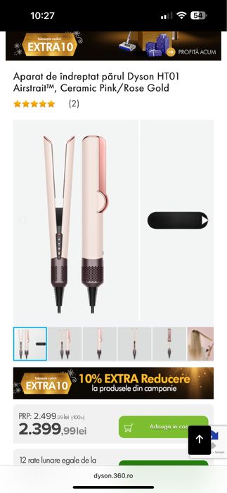 Placa dyson airstrait ceramic pink