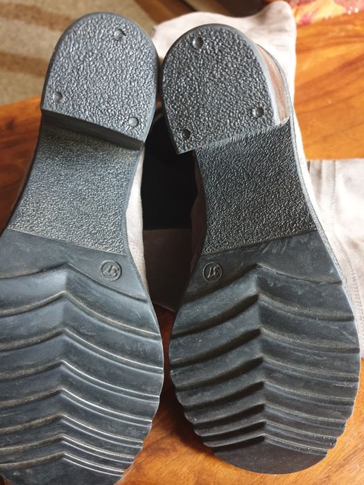 Cizme piele naturala gri sobolan