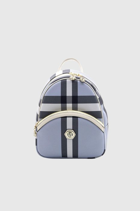 НОВО! ЛИКВИДАЦИЯ! Дамска раница „Памела“ в синьо каре