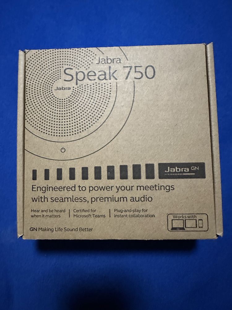 Jabra Speak 750 Bluetoth MC Teams-тонколона за конферентна връзка