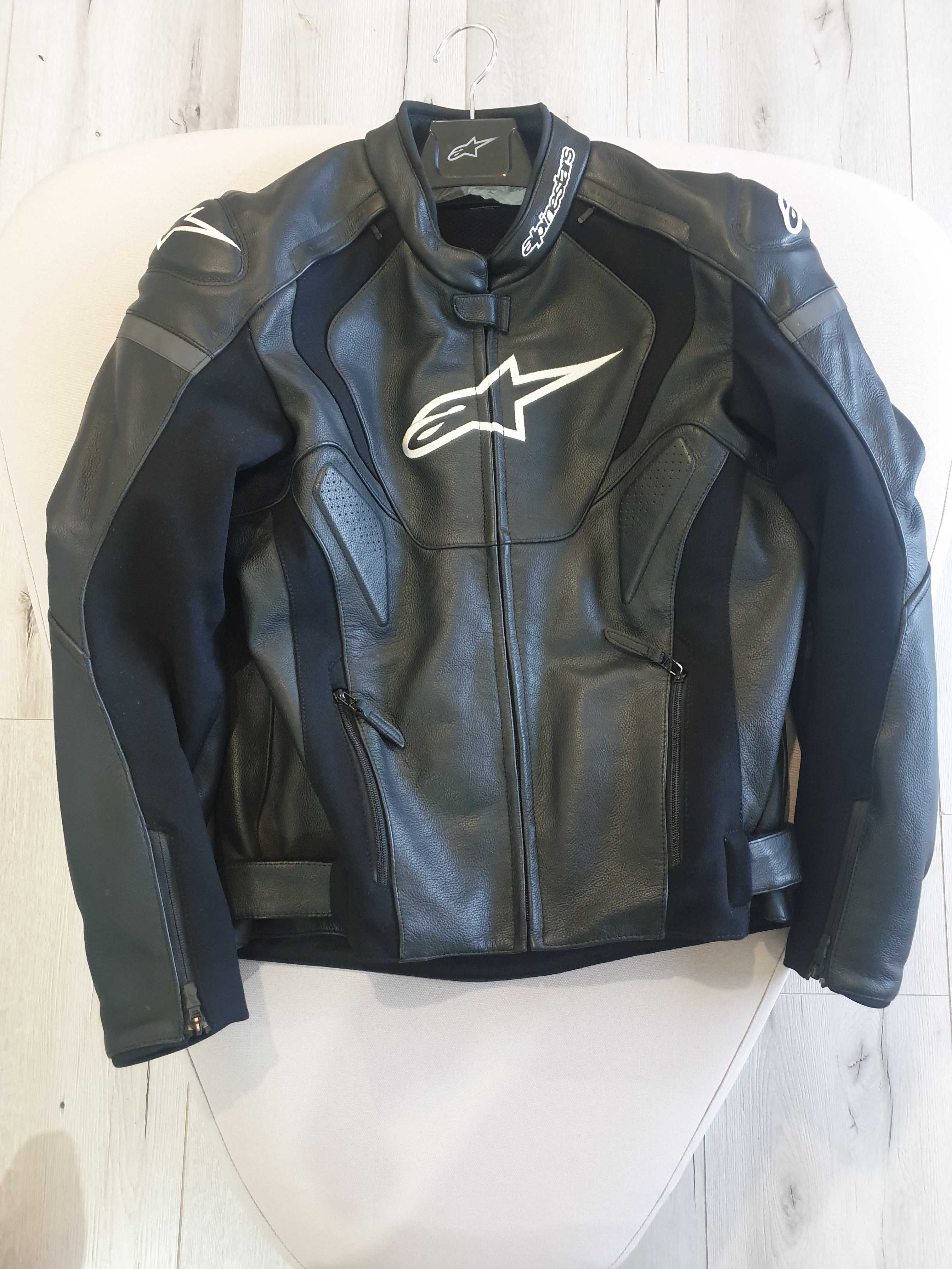 Geaca moto din piele Alpinestars Jaws V3, mărimea 54