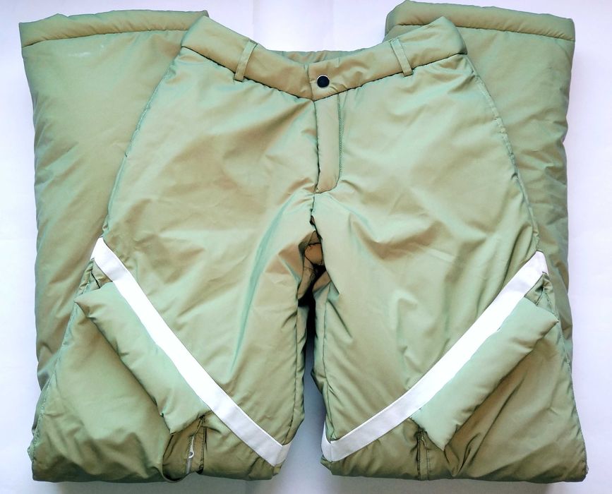 Светлоотразителен ски панталон Poster girl в зелено сив цвят