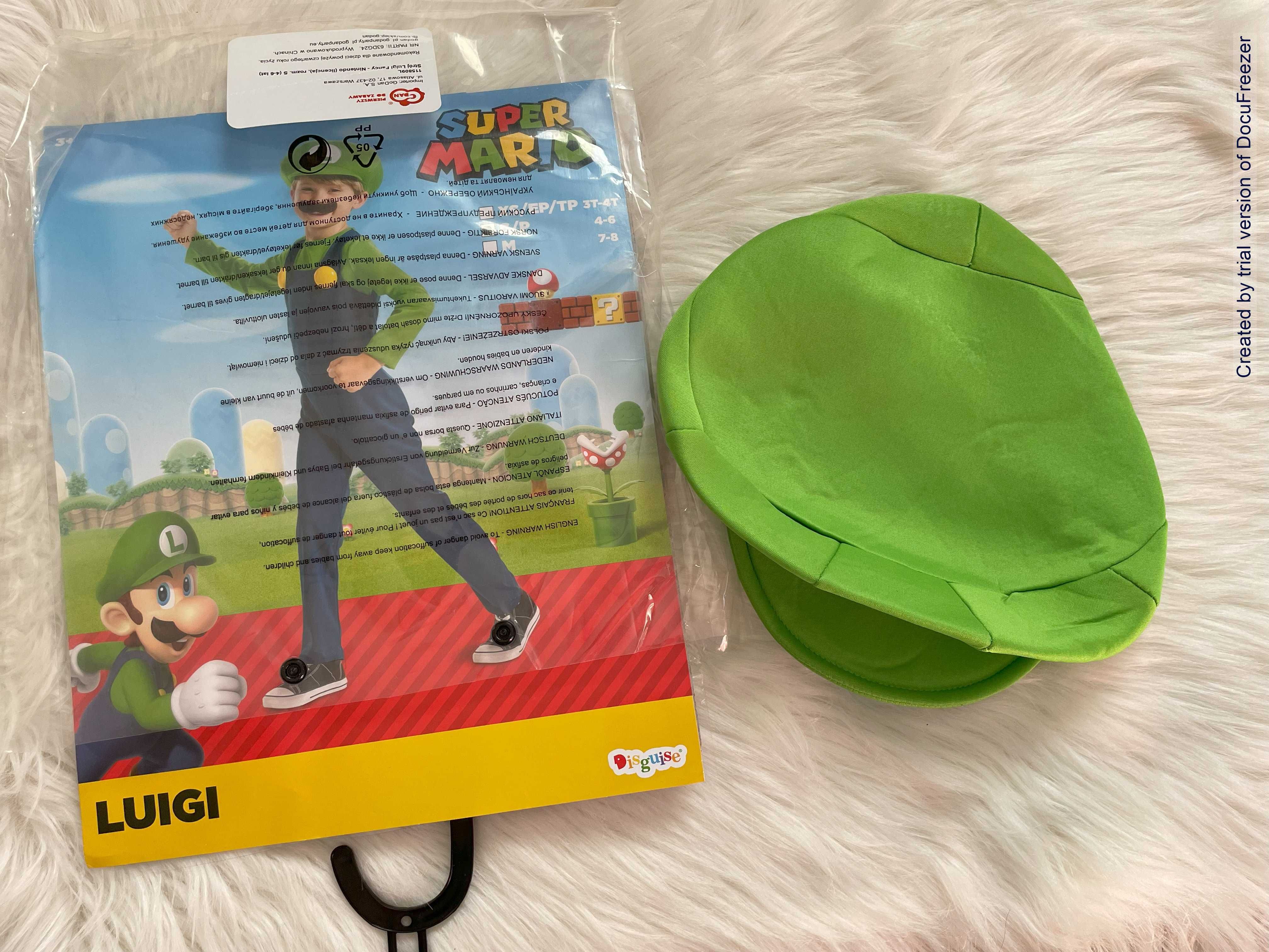 Costum Luigi, pt baieti, marime 4-6 ani